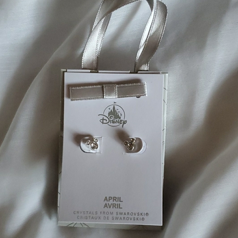 Mickey Mouse  Swarovski crystal Birthstone earring